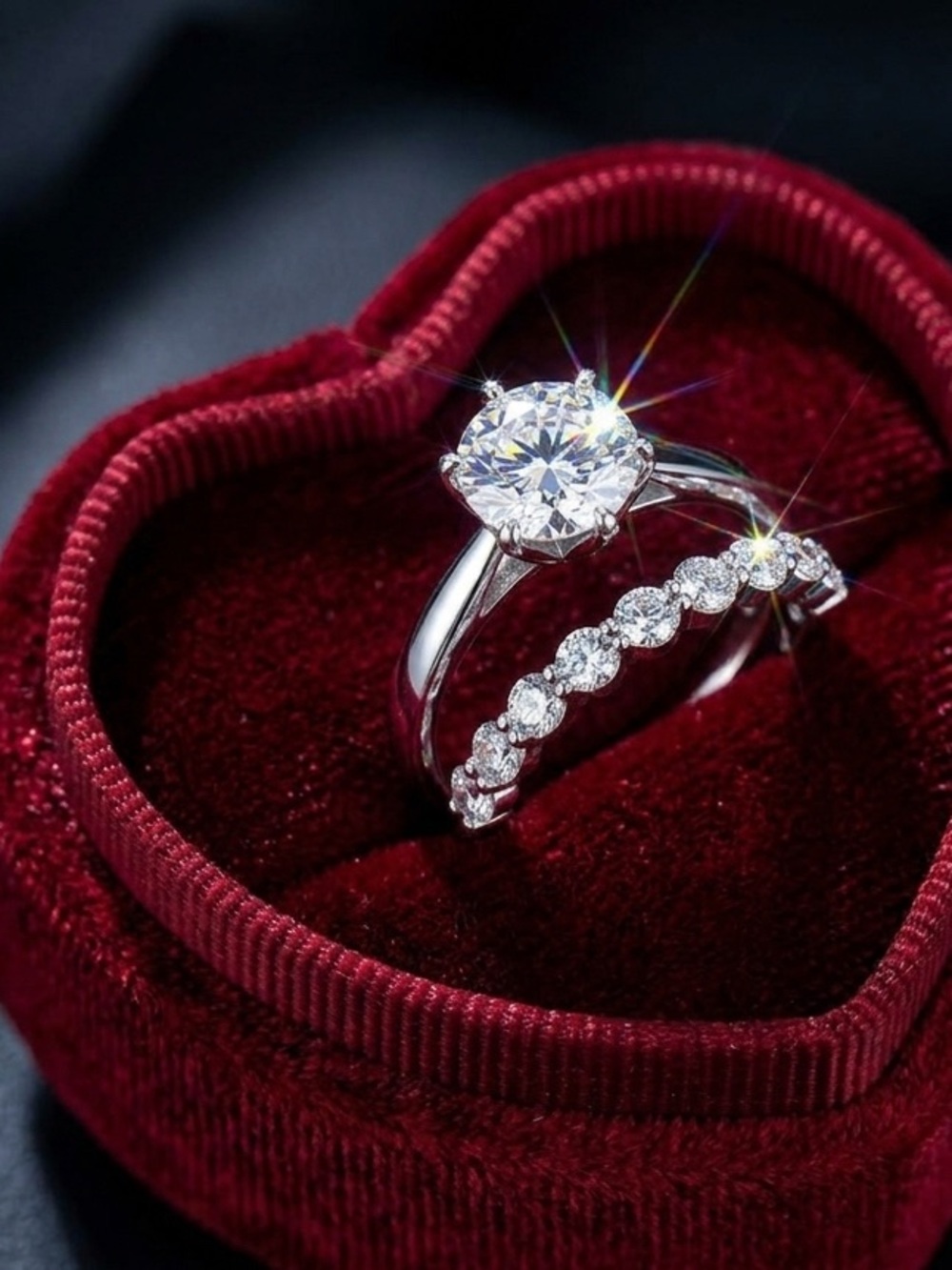 💍 Moissanite Diamond Ring